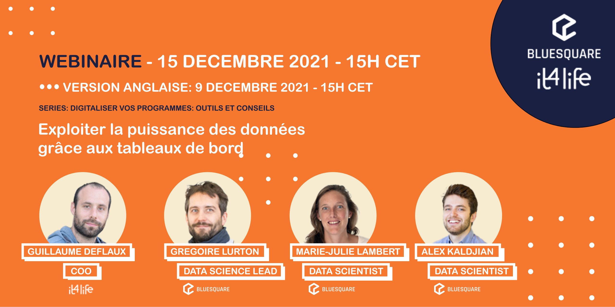 Webinaire:  Exploiter la puissance des données grâce aux tableaux de bord