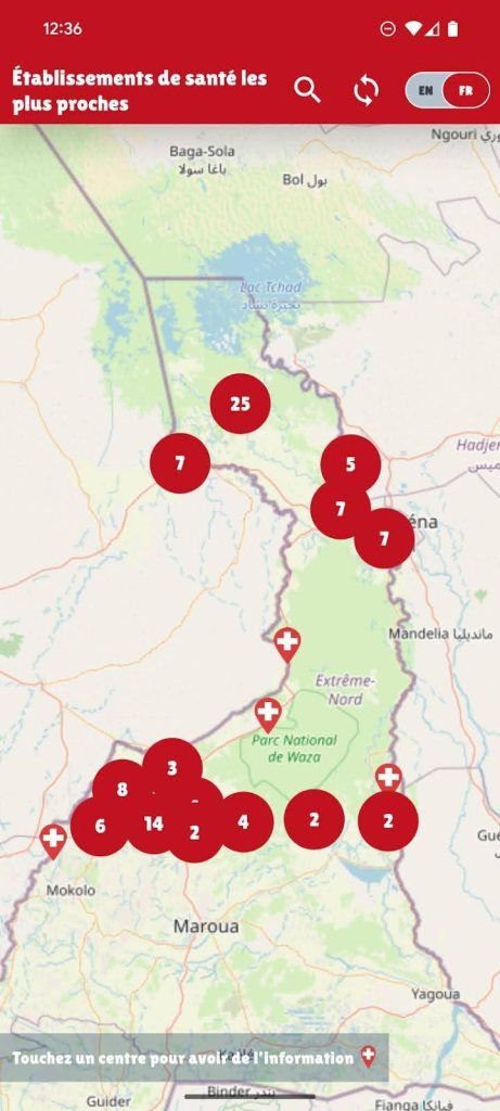 Health facility mobile app for Cameroon